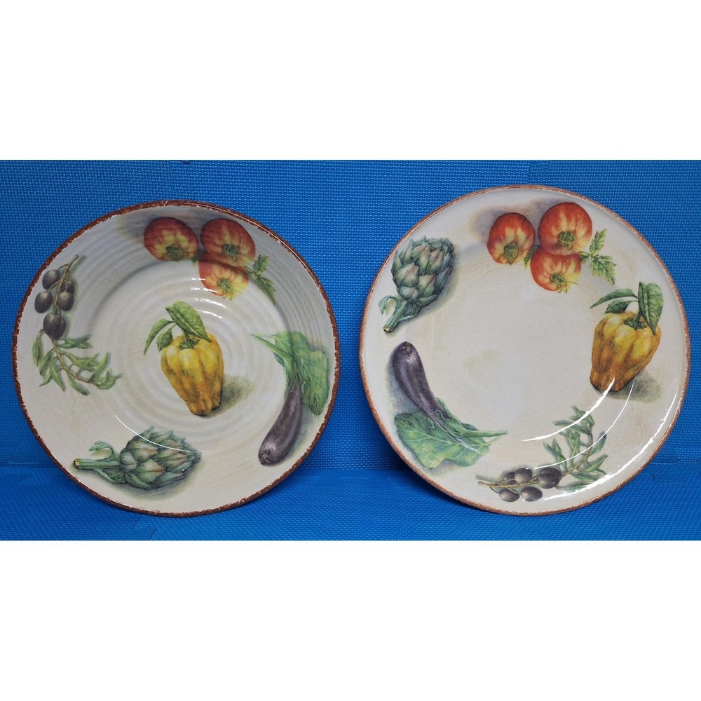Williams Sonoma Jardin Potager Pasta Serving Platters Large Dishes 16'' 14''